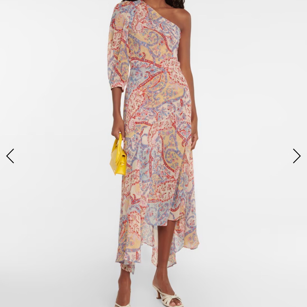 Veronica Beard Multicolor One-Shoulder Dress